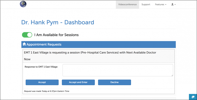Provider Sees FR Request